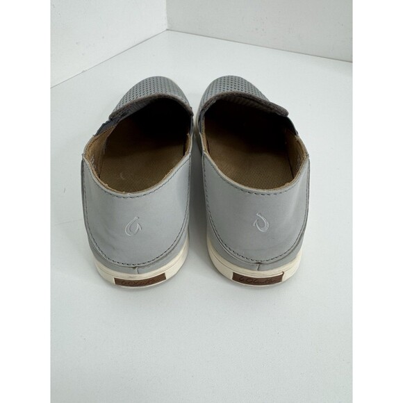 OLUKAI Pehuea Lau Slip On Loafer Flat Sneaker Gray Size 7 20271 Boating Kayak - Picture 5 of 8